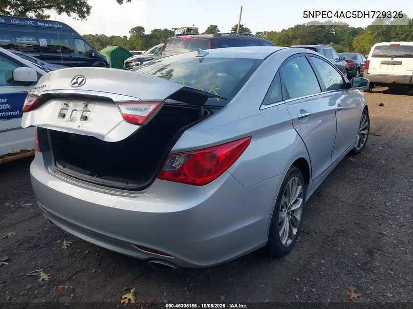 2013 HYUNDAI SONATA VIN 5NPEC4AC5DH729326 — фото 4
