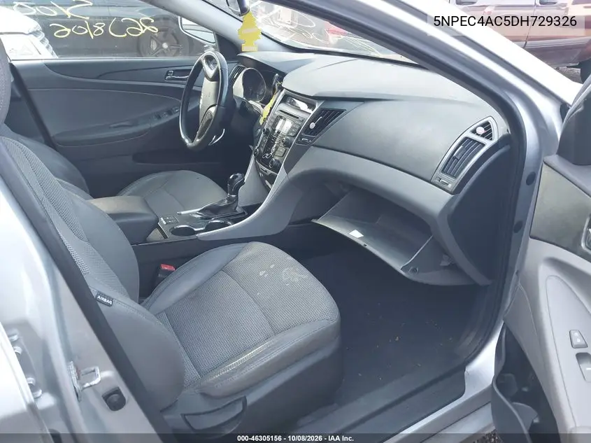 2013 HYUNDAI SONATA VIN 5NPEC4AC5DH729326 — фото 5