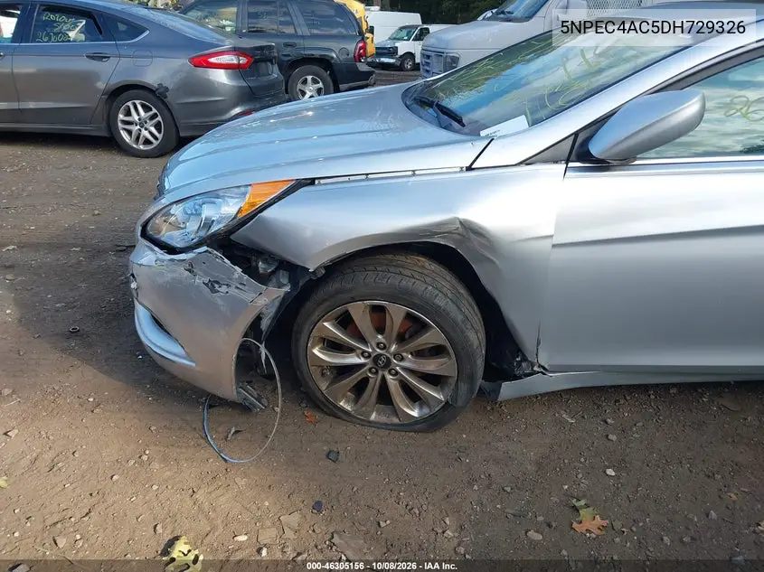 2013 HYUNDAI SONATA VIN 5NPEC4AC5DH729326 — фото 6