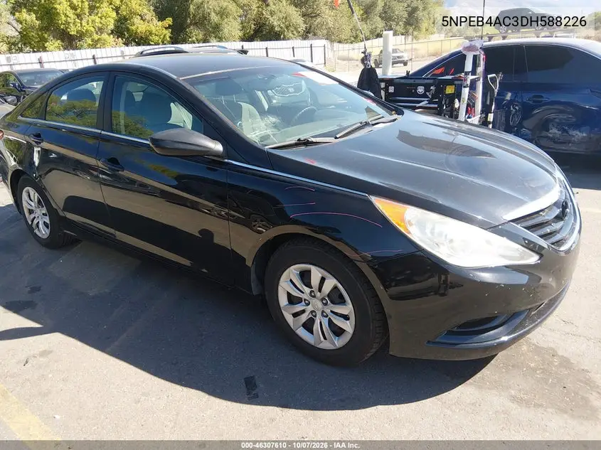 HYUNDAI SONATA 2013, VIN 5NPEB4AC3DH588226
