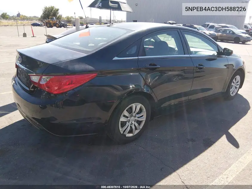 2013 HYUNDAI SONATA VIN 5NPEB4AC3DH588226 — фото 4