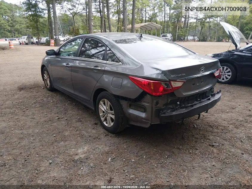 2013 HYUNDAI SONATA VIN 5NPEB4ACXDH700908 — фото 3