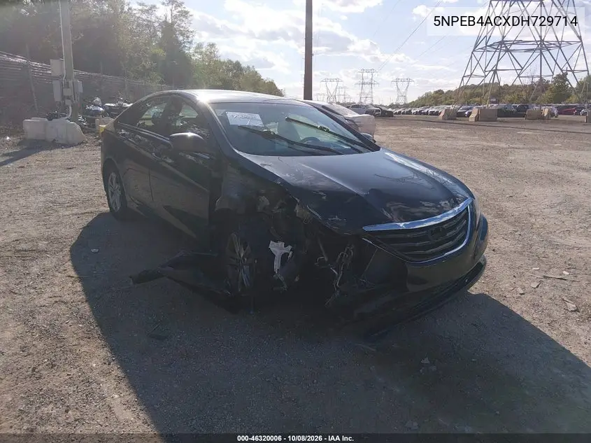 HYUNDAI SONATA 2013, VIN 5NPEB4ACXDH729714