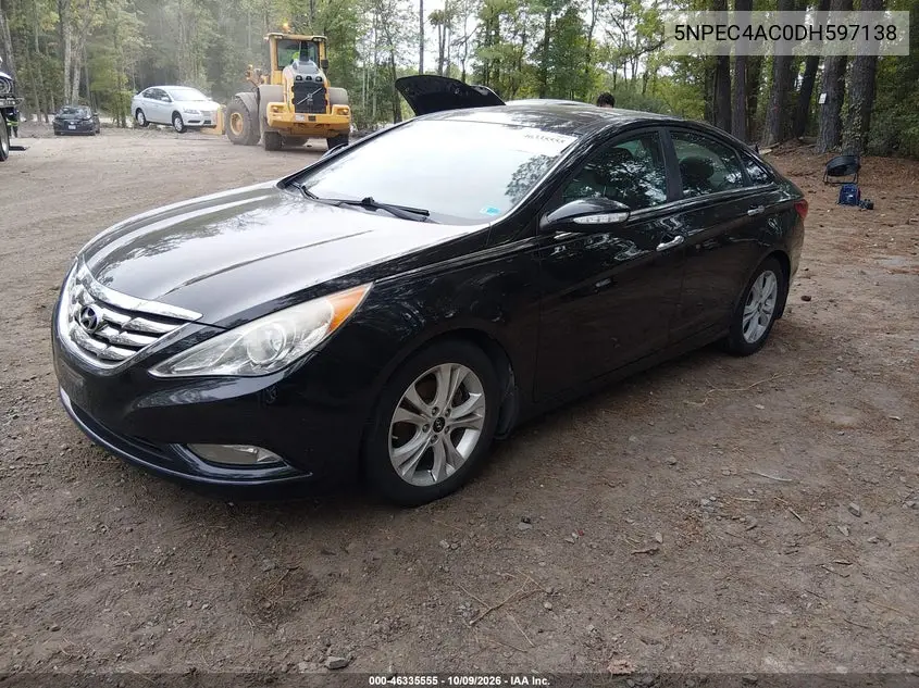 2013 HYUNDAI SONATA VIN 5NPEC4AC0DH597138 — фото 2