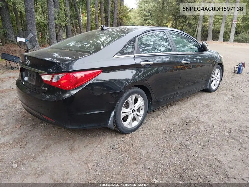 2013 HYUNDAI SONATA VIN 5NPEC4AC0DH597138 — фото 4