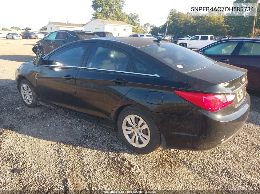 2013 HYUNDAI SONATA VIN 5NPEB4AC7DH585734 — фото 3