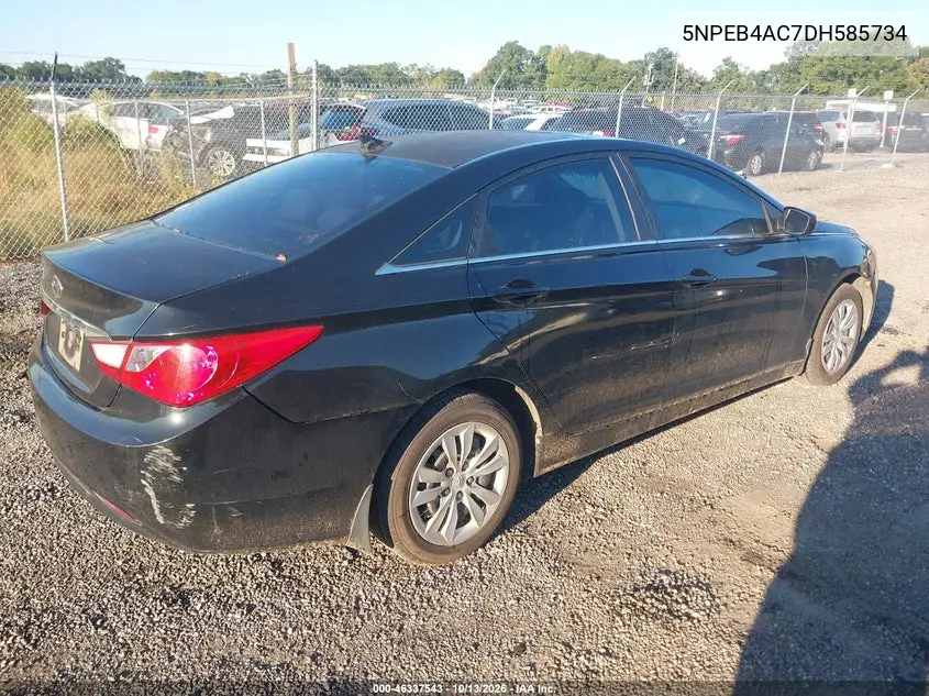 2013 HYUNDAI SONATA VIN 5NPEB4AC7DH585734 — фото 4