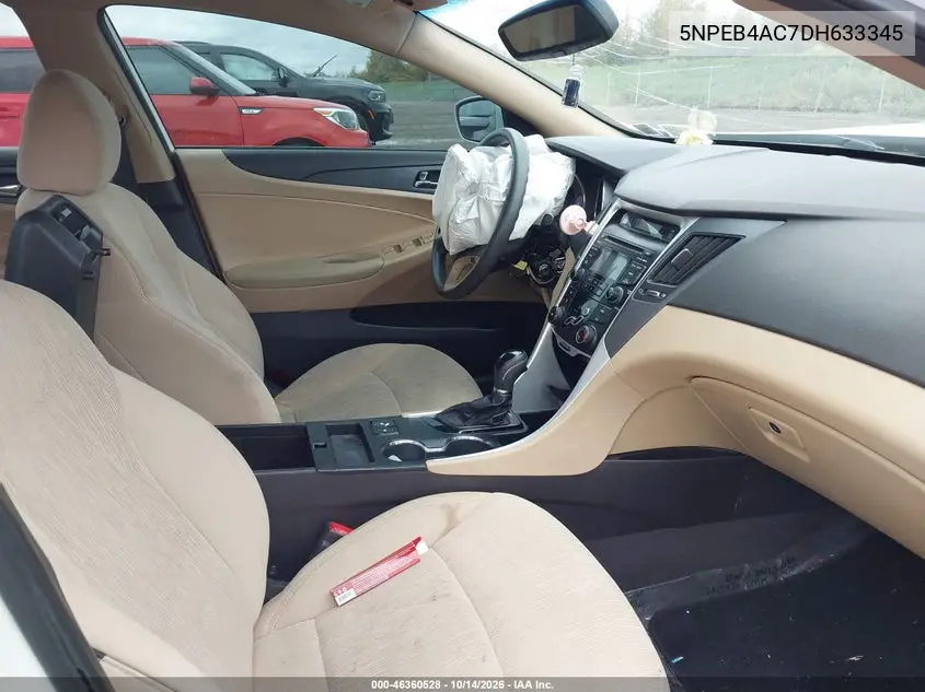 2013 HYUNDAI SONATA VIN 5NPEB4AC7DH633345 — фото 5