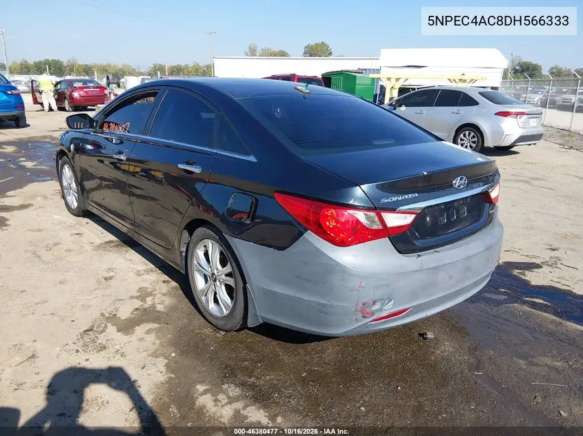 2013 HYUNDAI SONATA VIN 5NPEC4AC8DH566333 — фото 3