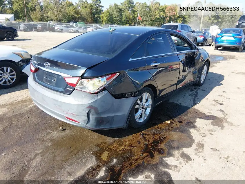 2013 HYUNDAI SONATA VIN 5NPEC4AC8DH566333 — фото 4