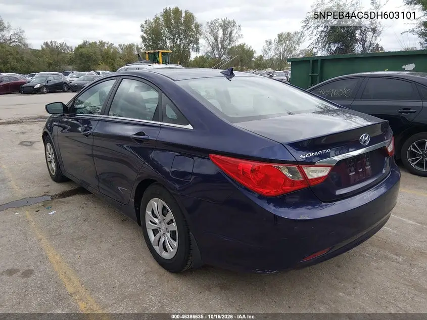 2013 HYUNDAI SONATA VIN 5NPEB4AC5DH603101 — фото 3