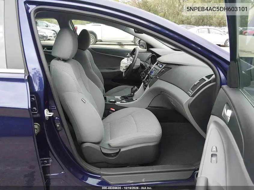 2013 HYUNDAI SONATA VIN 5NPEB4AC5DH603101 — фото 5