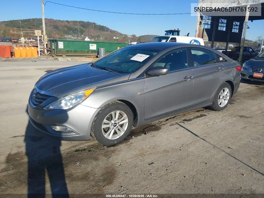2013 HYUNDAI SONATA VIN 5NPEB4AC6DH761592 — фото 2