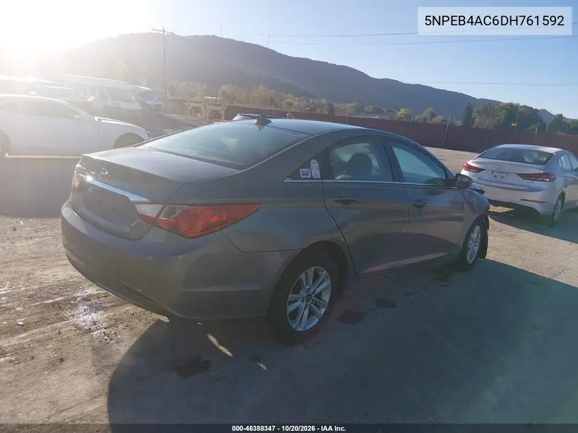 2013 HYUNDAI SONATA VIN 5NPEB4AC6DH761592 — фото 4