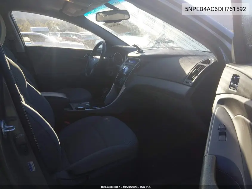 2013 HYUNDAI SONATA VIN 5NPEB4AC6DH761592 — фото 5