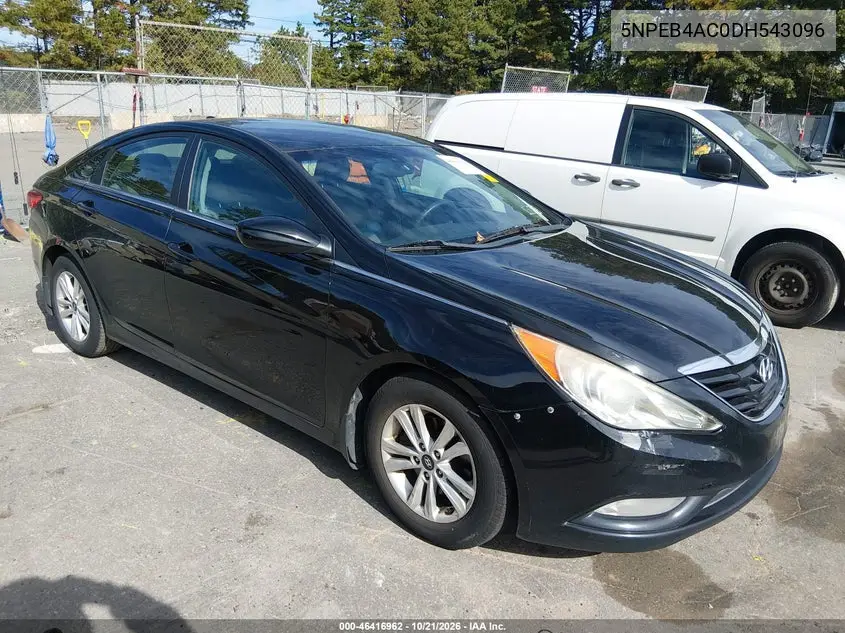 HYUNDAI SONATA 2013, VIN 5NPEB4AC0DH543096