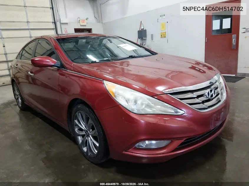 HYUNDAI SONATA 2013, VIN 5NPEC4AC6DH514702