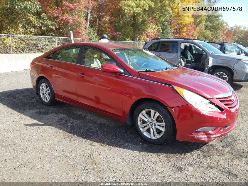 HYUNDAI SONATA 2013, VIN 5NPEB4AC9DH697578