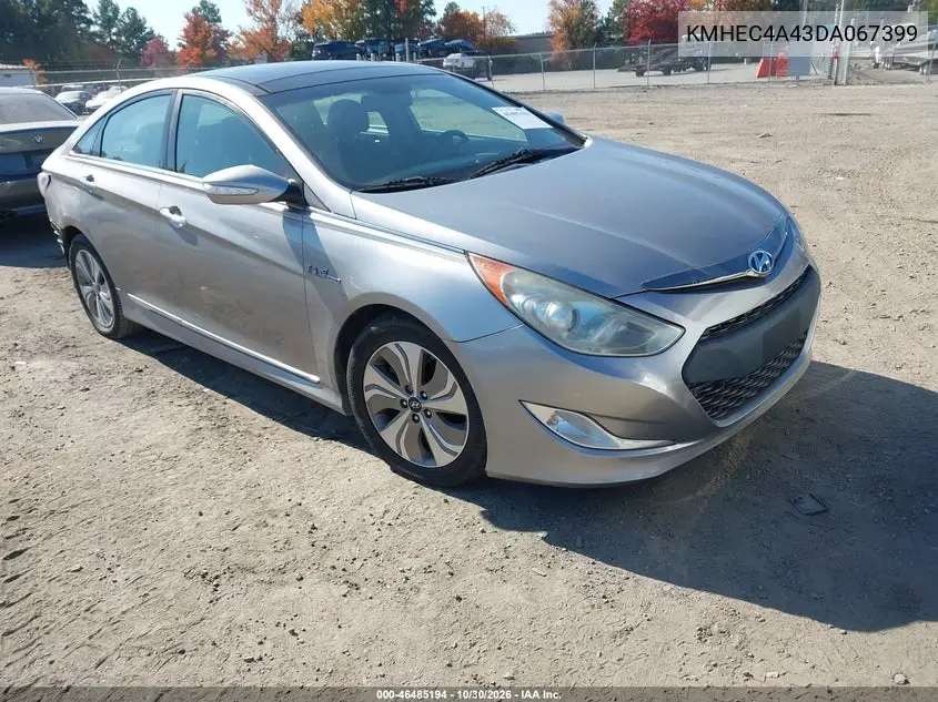 HYUNDAI SONATA 2013, VIN KMHEC4A43DA067399