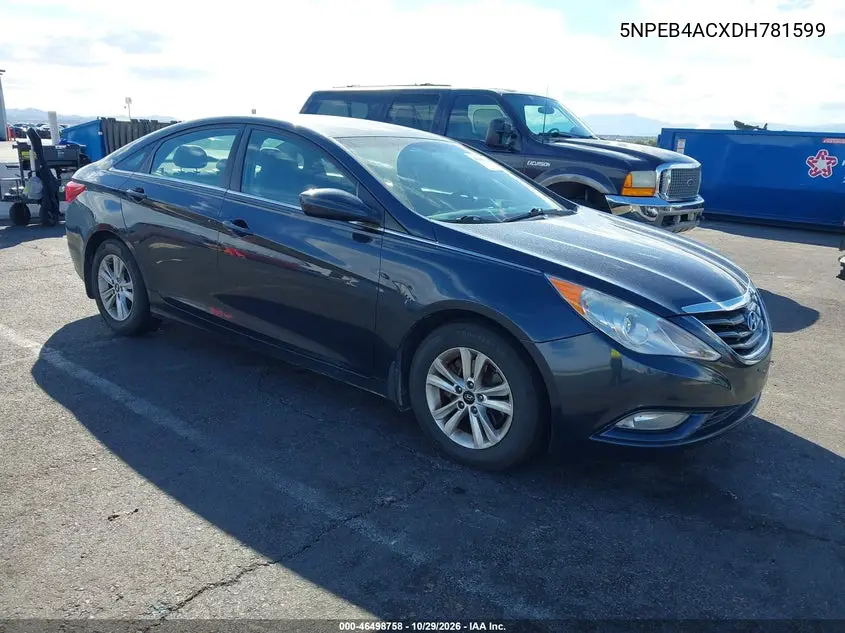 HYUNDAI SONATA 2013, VIN 5NPEB4ACXDH781599