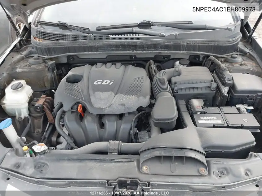 2014 HYUNDAI SONATA VIN 5NPEC4AC1EH869973 — фото 10