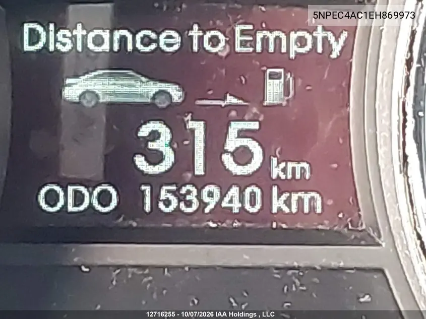 2014 HYUNDAI SONATA VIN 5NPEC4AC1EH869973 — фото 15