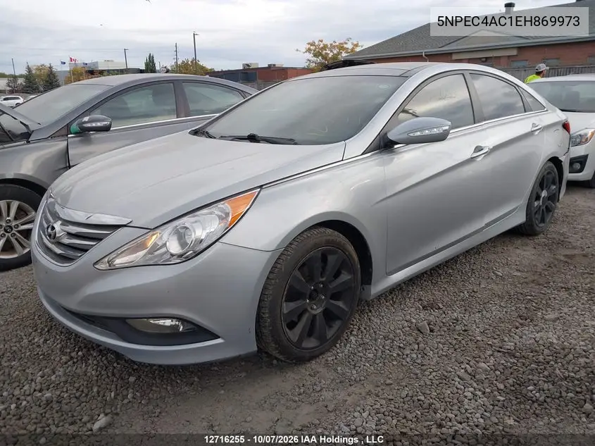 2014 HYUNDAI SONATA VIN 5NPEC4AC1EH869973 — фото 2