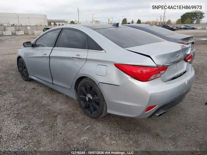 2014 HYUNDAI SONATA VIN 5NPEC4AC1EH869973 — фото 3
