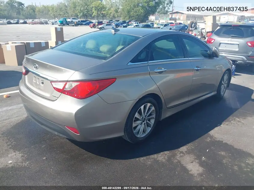2014 HYUNDAI SONATA VIN 5NPEC4AC0EH837435 — фото 4