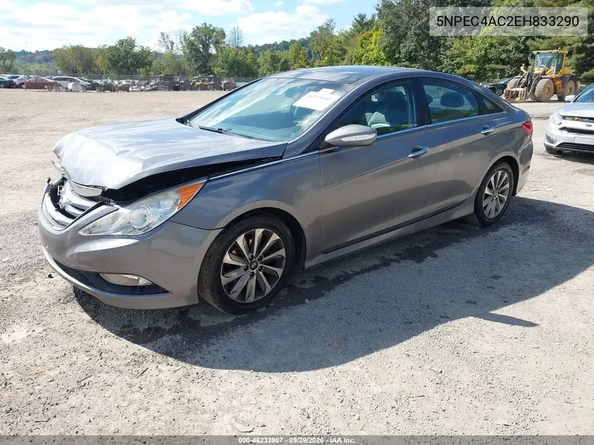 2014 HYUNDAI SONATA VIN 5NPEC4AC2EH833290 — фото 2