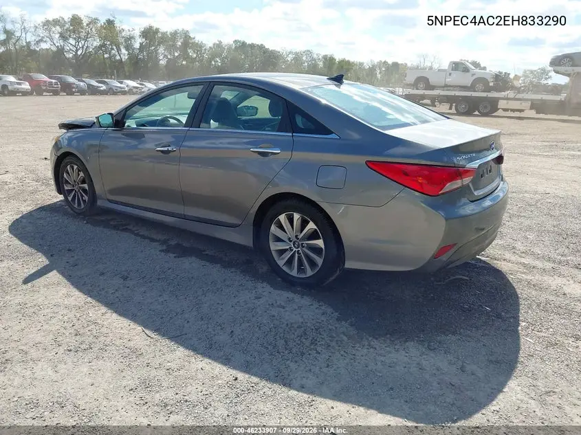 2014 HYUNDAI SONATA VIN 5NPEC4AC2EH833290 — фото 3