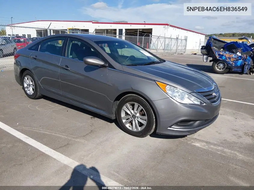 HYUNDAI SONATA 2014, VIN 5NPEB4AC6EH836549