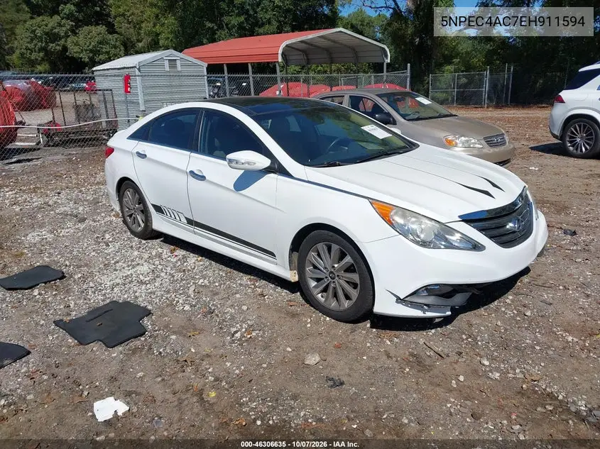 HYUNDAI SONATA 2014, VIN 5NPEC4AC7EH911594