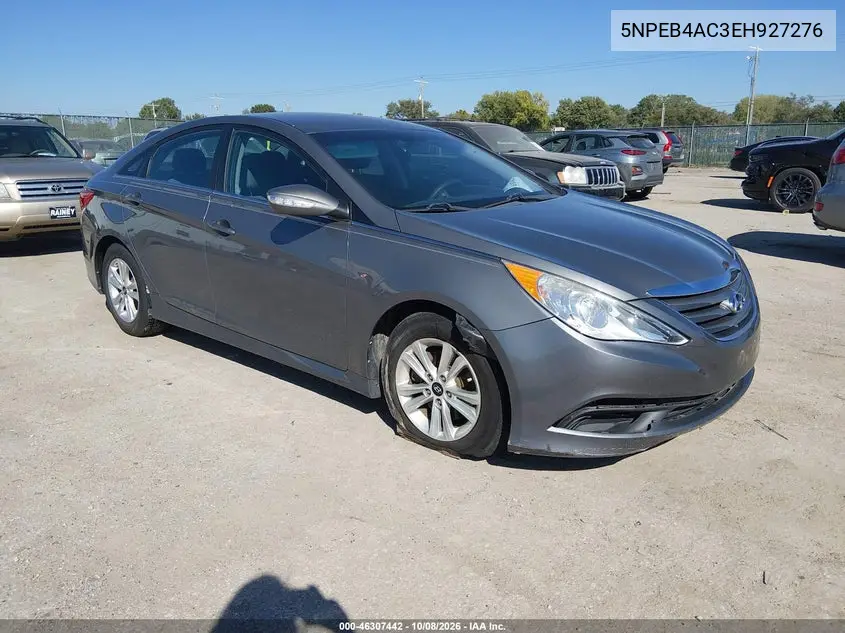 HYUNDAI SONATA 2014, VIN 5NPEB4AC3EH927276