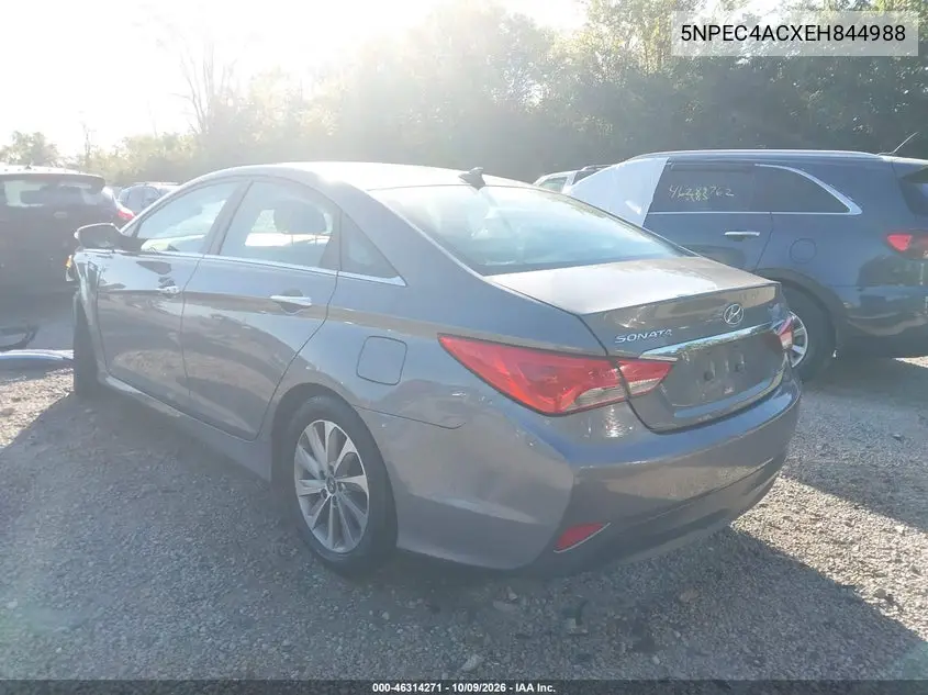 2014 HYUNDAI SONATA VIN 5NPEC4ACXEH844988 — фото 3