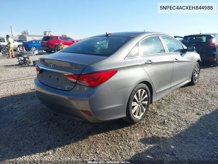 2014 HYUNDAI SONATA VIN 5NPEC4ACXEH844988 — фото 4