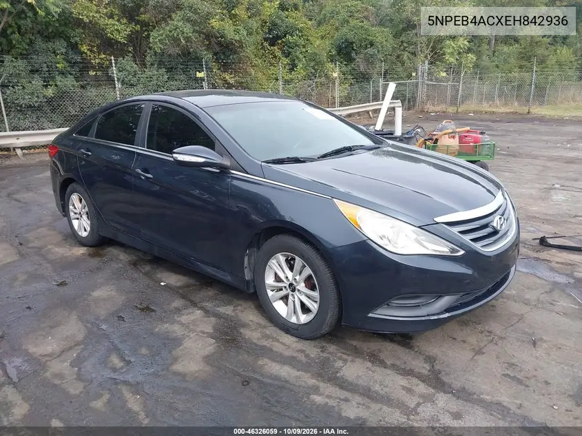 HYUNDAI SONATA 2014, VIN 5NPEB4ACXEH842936