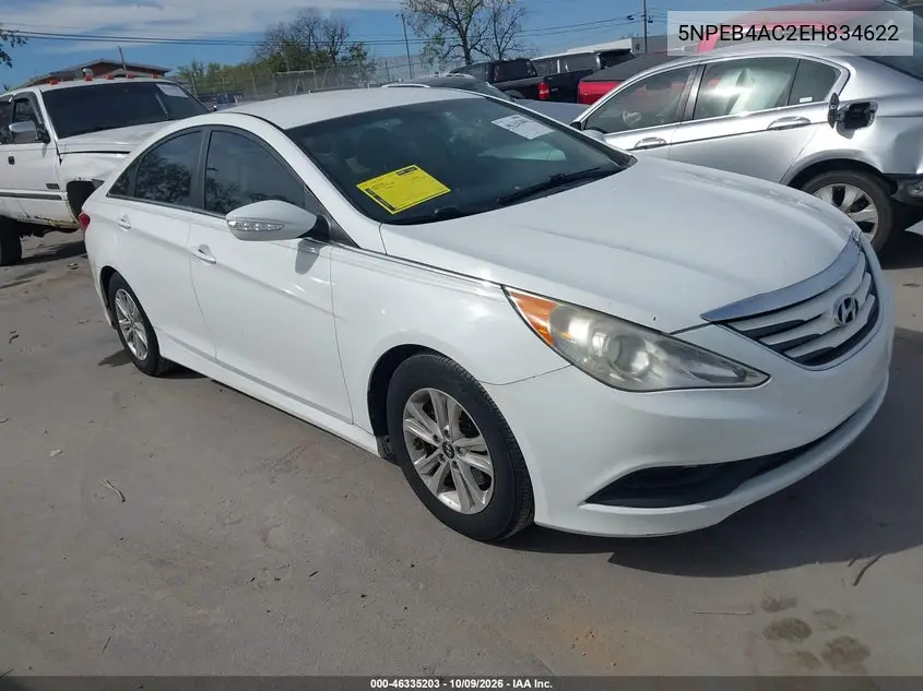 HYUNDAI SONATA 2014, VIN 5NPEB4AC2EH834622