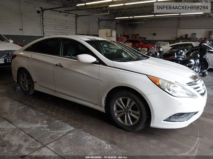 HYUNDAI SONATA 2014, VIN 5NPEB4ACXEH858294