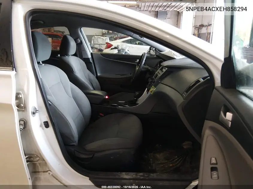 2014 HYUNDAI SONATA VIN 5NPEB4ACXEH858294 — фото 5