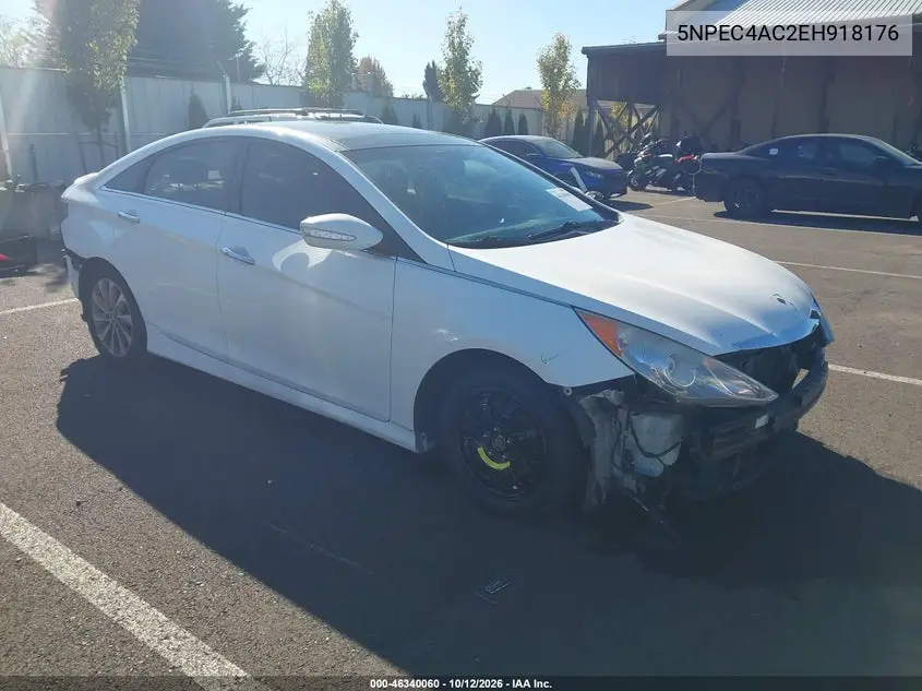 HYUNDAI SONATA 2014, VIN 5NPEC4AC2EH918176