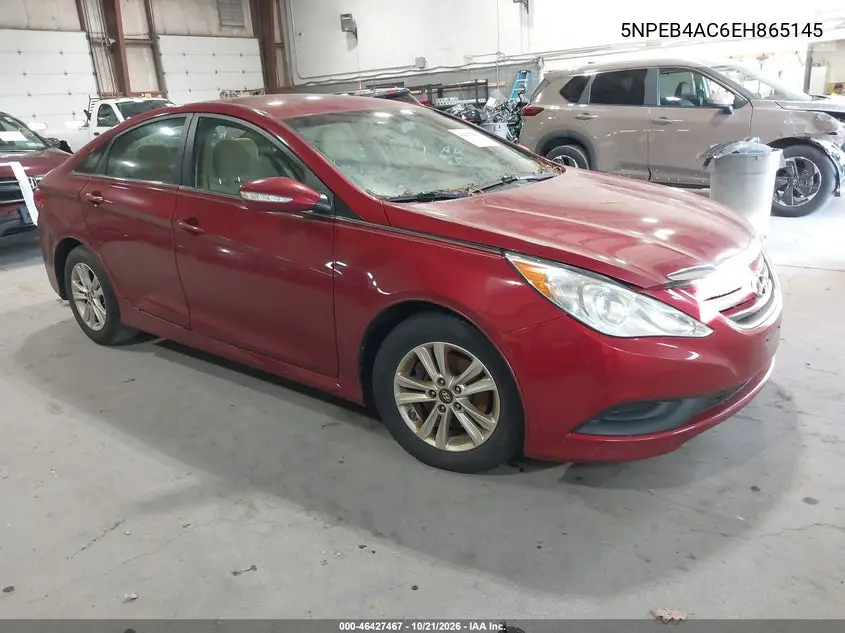 HYUNDAI SONATA 2014, VIN 5NPEB4AC6EH865145