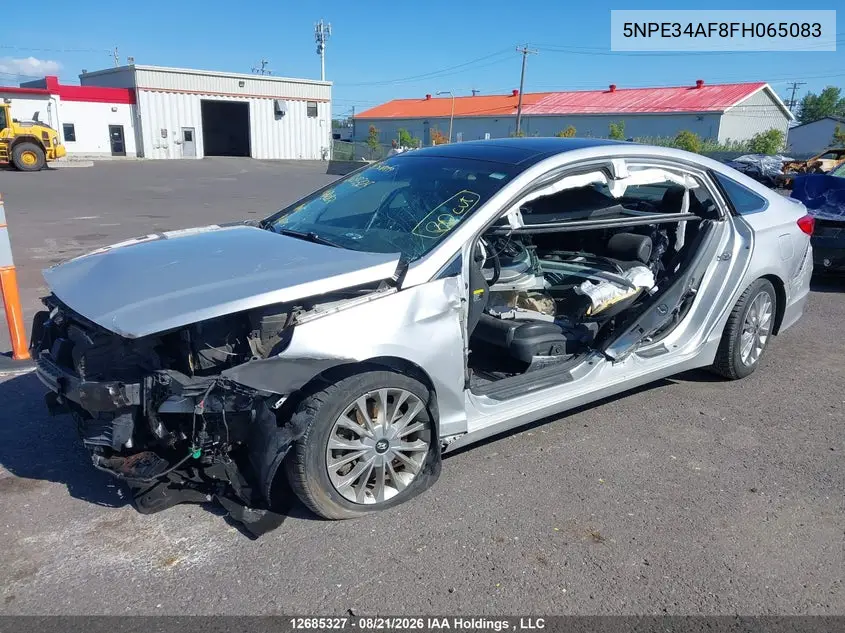 2015 HYUNDAI SONATA VIN 5NPE34AF8FH065083 — фото 2