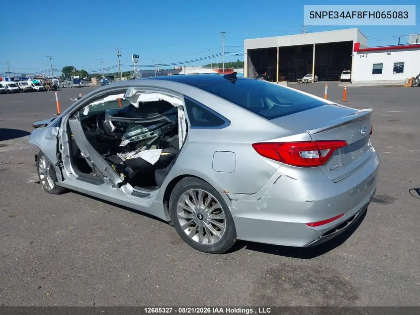 2015 HYUNDAI SONATA VIN 5NPE34AF8FH065083 — фото 3