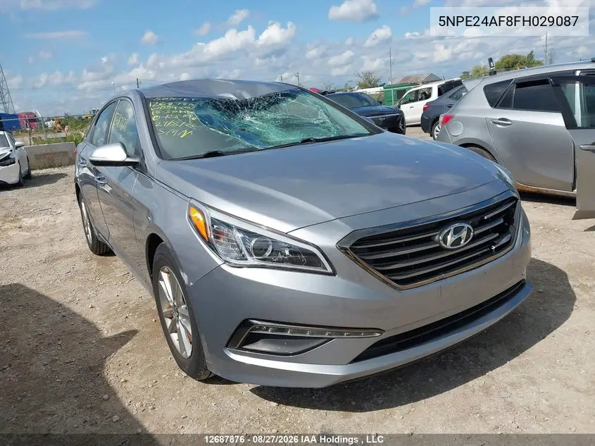 HYUNDAI SONATA 2015, VIN 5NPE24AF8FH029087