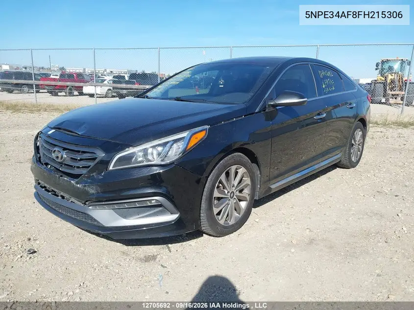 2015 HYUNDAI SONATA VIN 5NPE34AF8FH215306 — фото 2