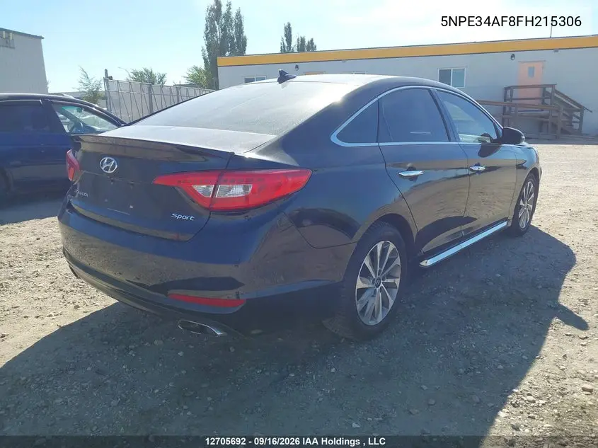 2015 HYUNDAI SONATA VIN 5NPE34AF8FH215306 — фото 4