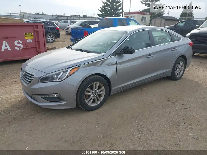 2015 HYUNDAI SONATA VIN 5NPE24AF1FH050590 — фото 2