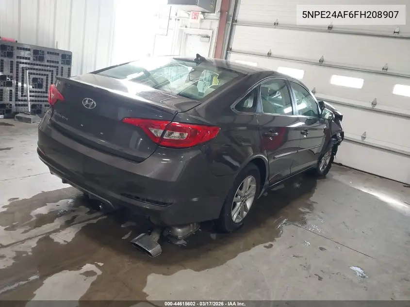 2015 HYUNDAI SONATA VIN 5NPE24AF6FH208907 — фото 4