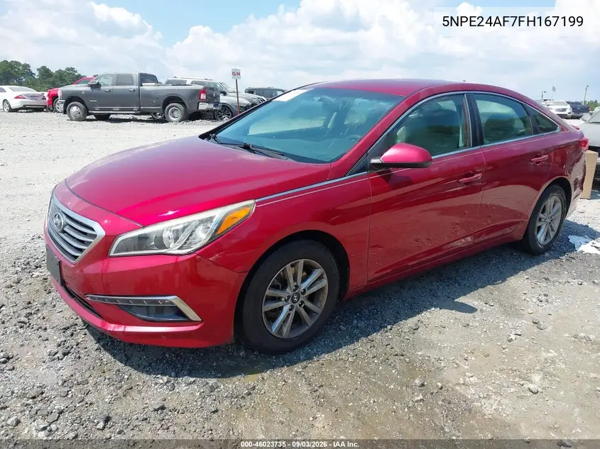 2015 HYUNDAI SONATA VIN 5NPE24AF7FH167199 — фото 2
